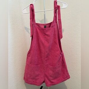 Pink Corduroy Overalls